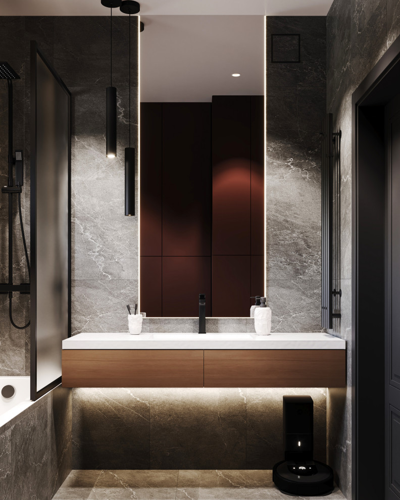 Ванная комната, дизайн-проект г. Воронеж