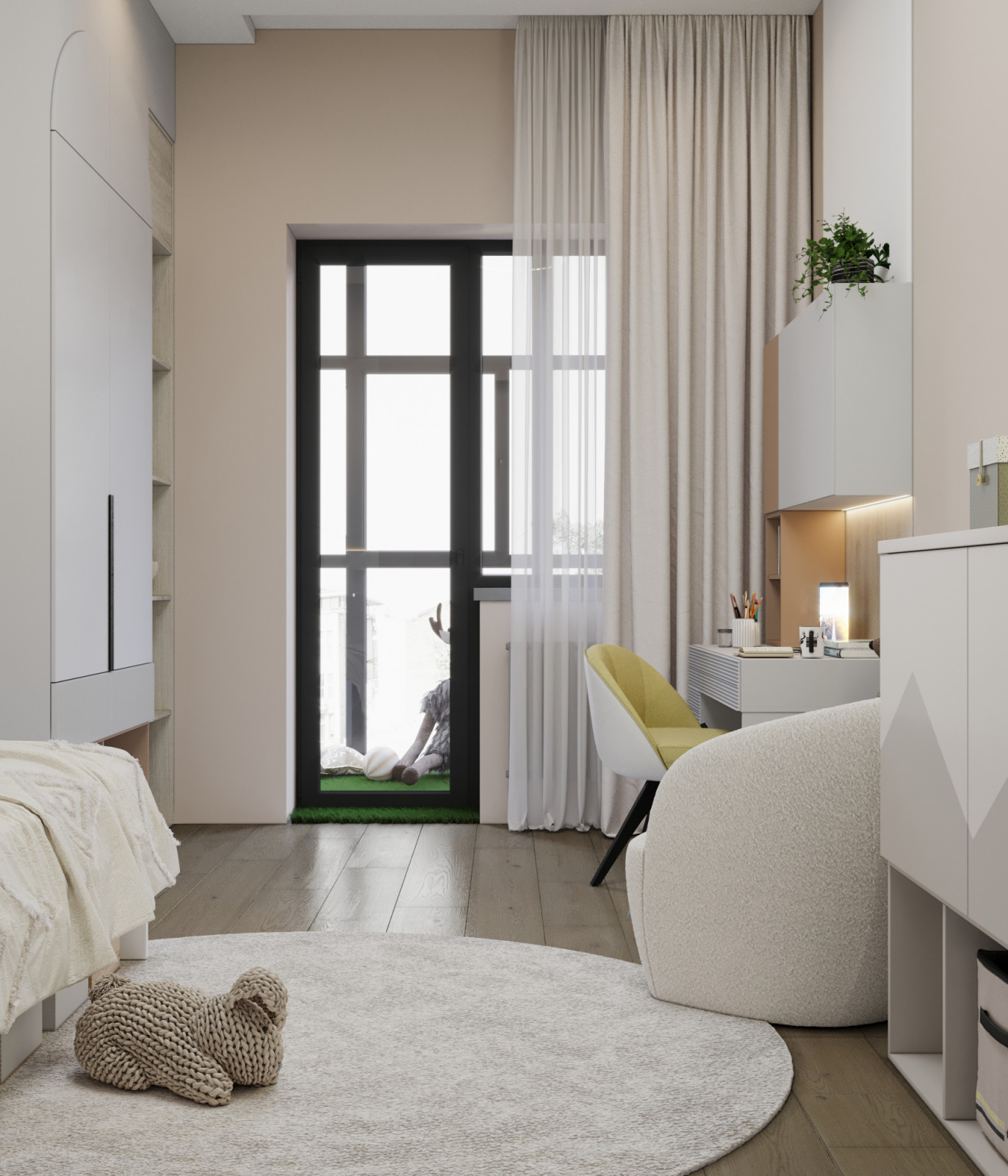 Квартира в серых тонах