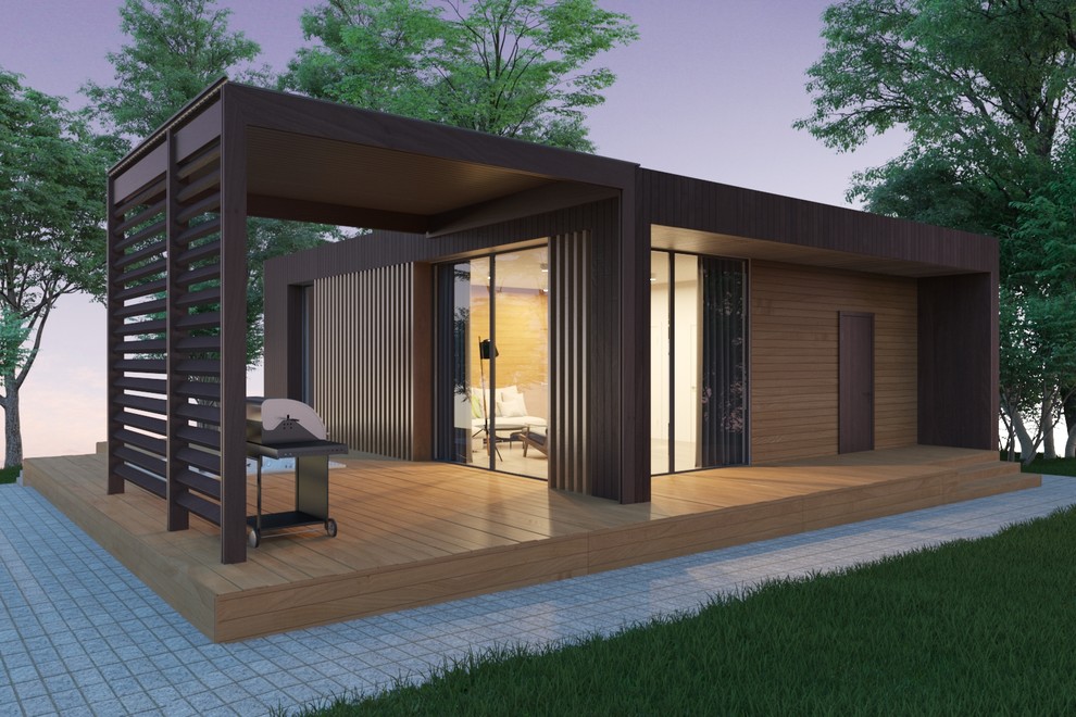 Баня с навесом в г. Хабаровске