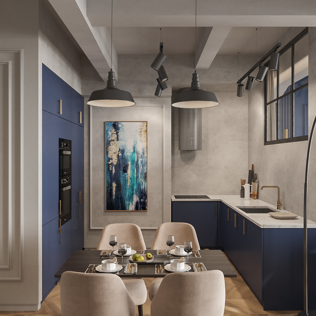 Квартира 57 м2 ЖК "Красная стрела". Лофт