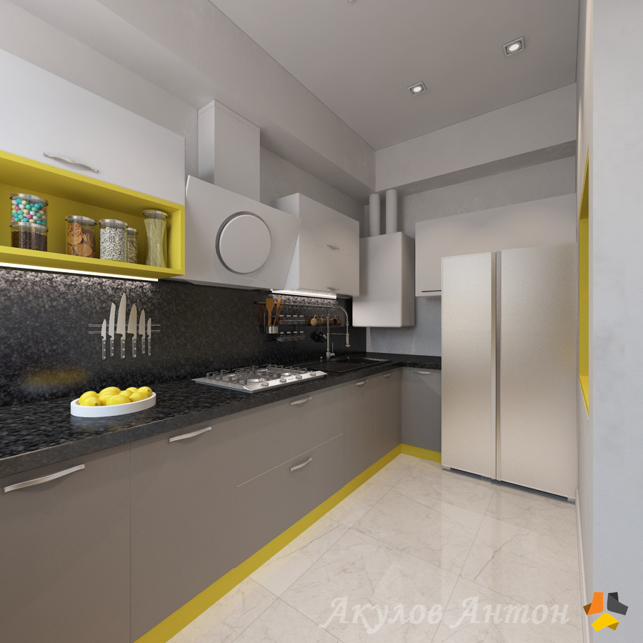 Дизайн-проект интерьера нескольких комнат по ул.Богданова. 40 кв.м.