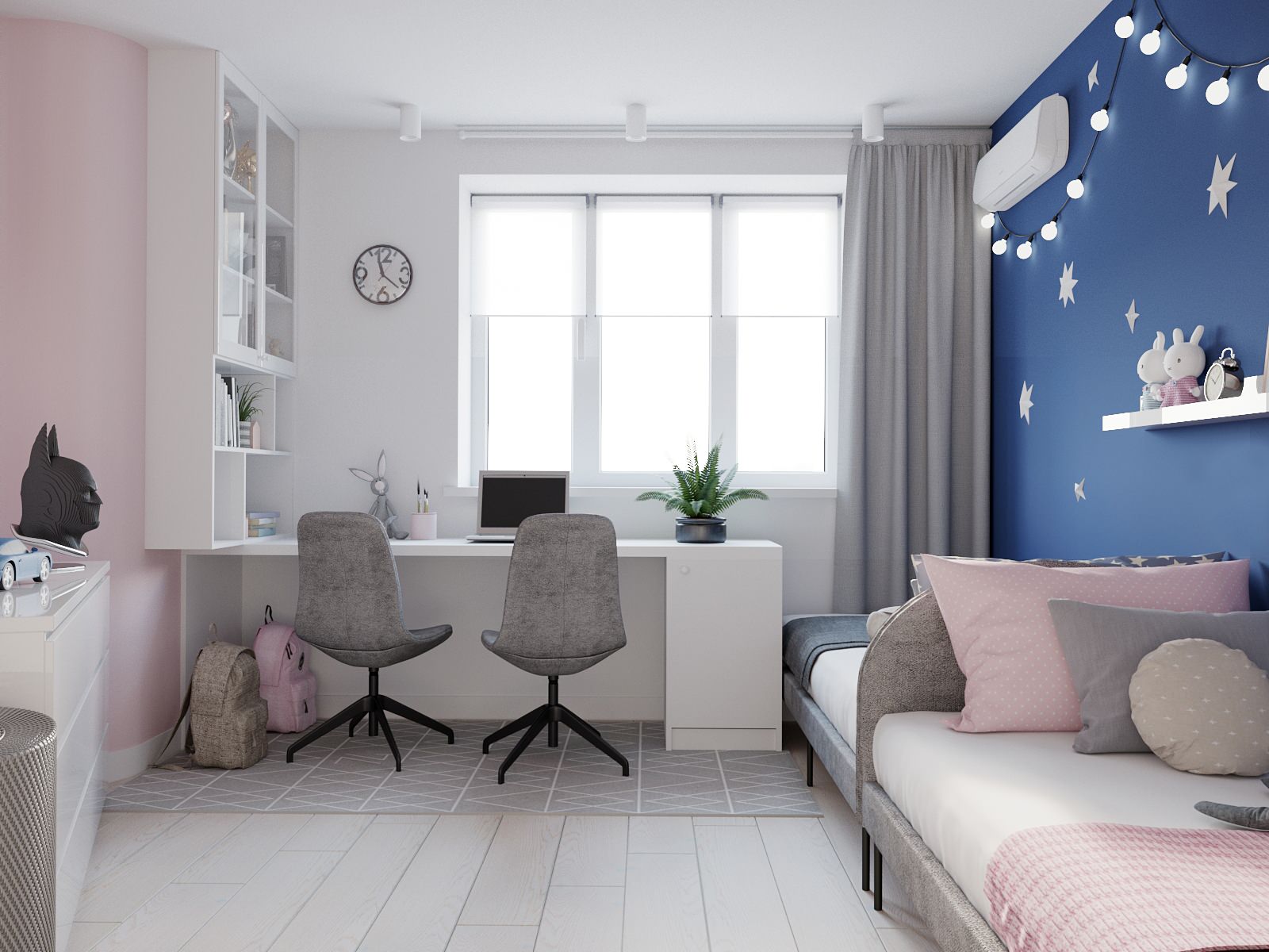 Детская с гнутой стеной