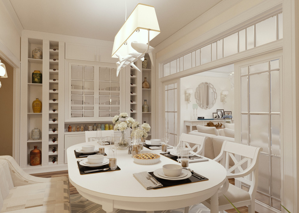 3D Визуализация. Уютная гостиная с ободеной зоной