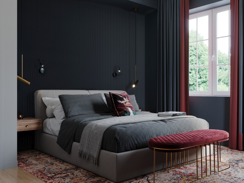 Обложка проекта: Спальня в таунхаусе