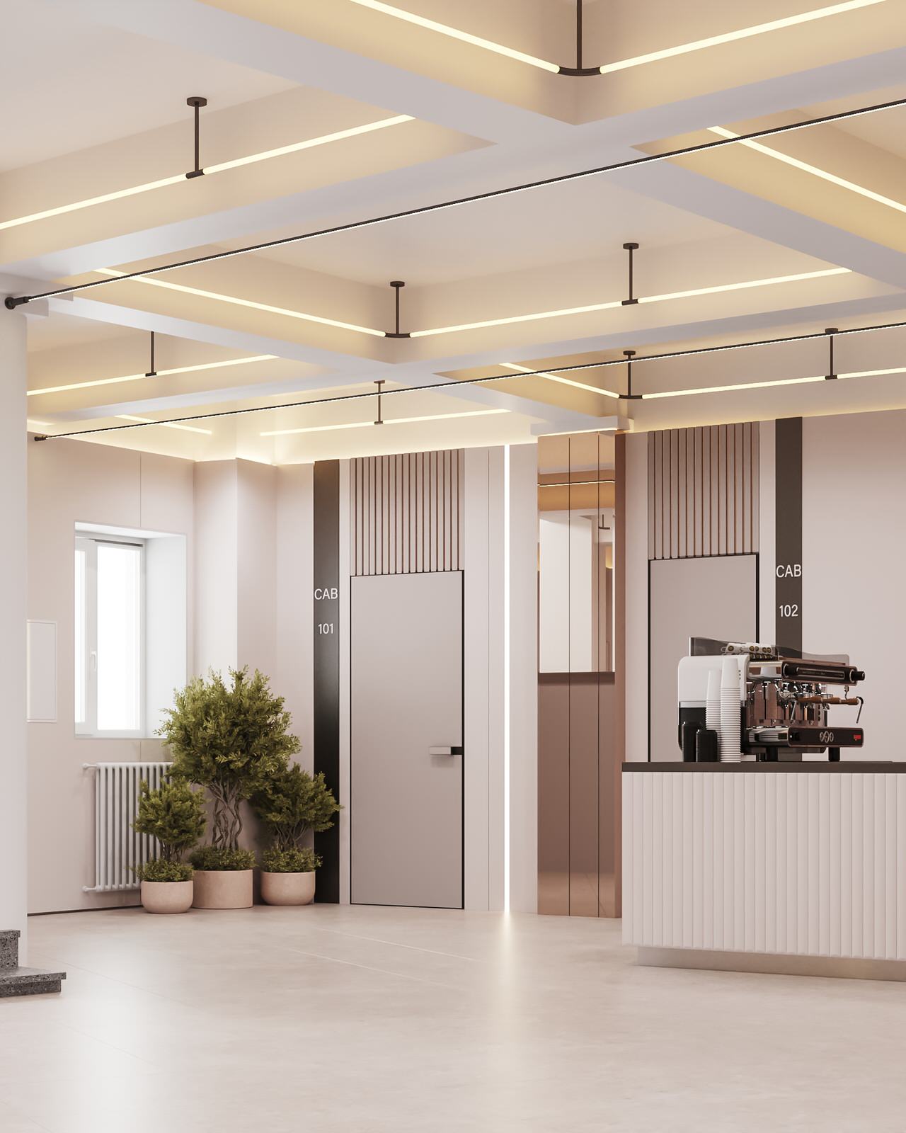 Медицинский центр "Аэрофлот". Зона кофе-поинта