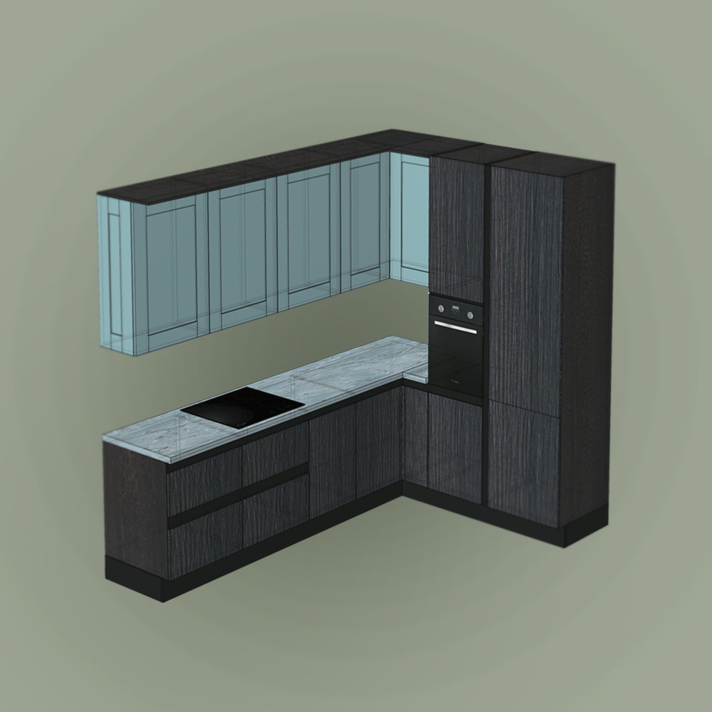 Обложка проекта: Кухонный гарнитур на выставку в мебельный салон