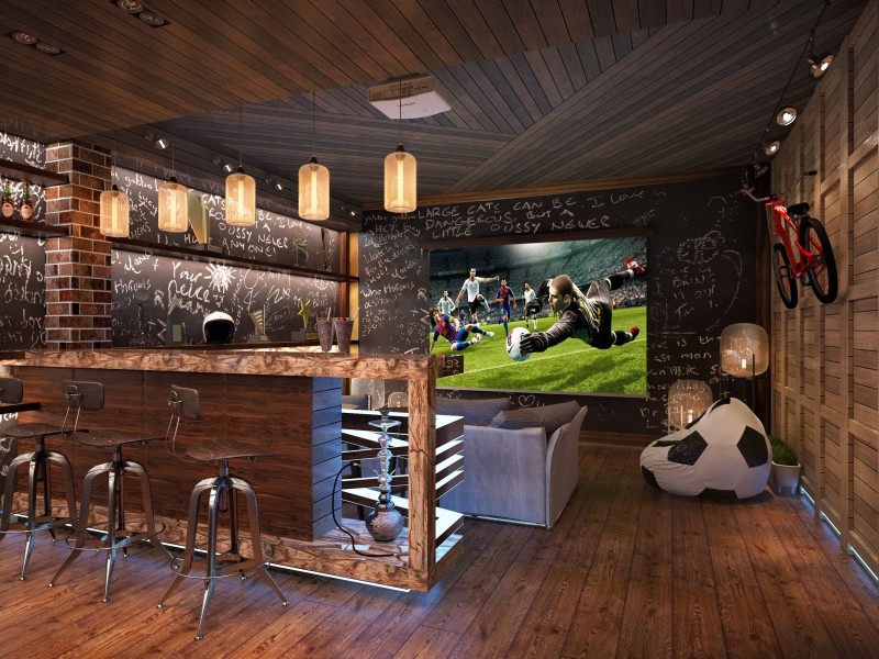 спорт-бар в таунхаусе