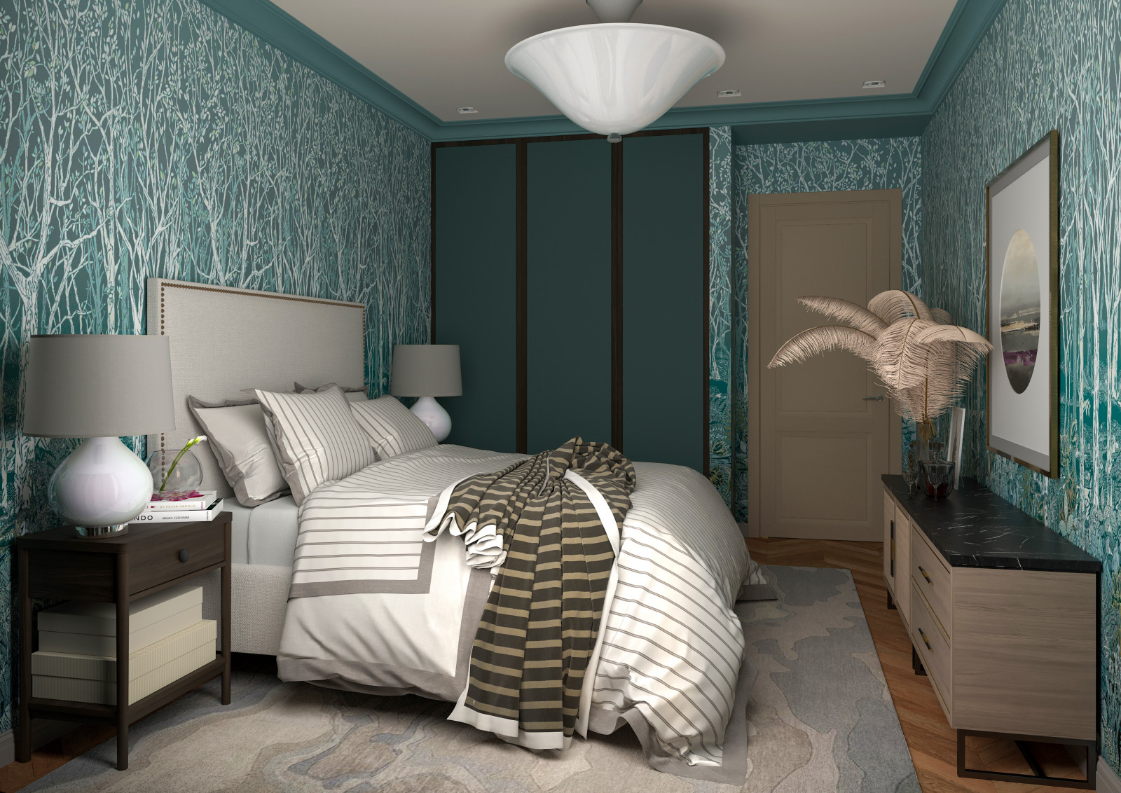 Дизайн четырёхкомнатной квартиры в ЖК Тушино-2018