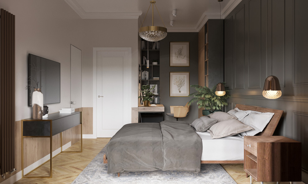 Небольшая квартира в Москве в мужском стиле