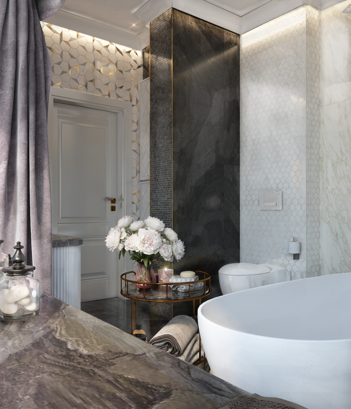 Ванна в стиле арт-деко