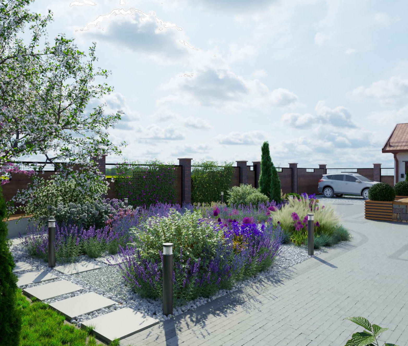 Обложка проекта: Ландшафтный проект "Сад желаний"