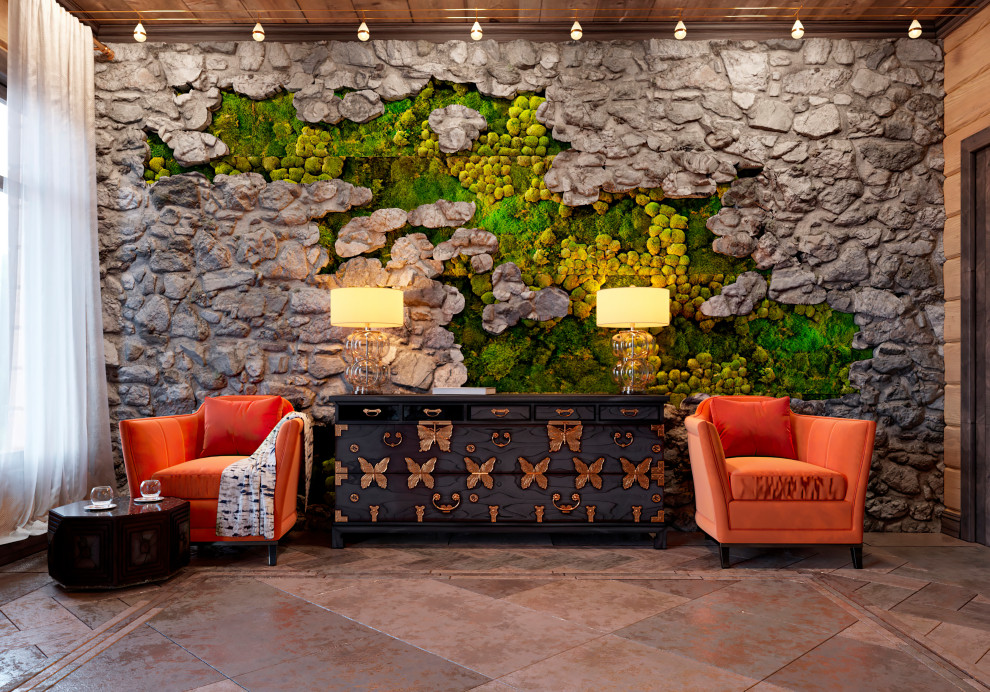 Проект интерьера в Деревянном доме в Подмосковье