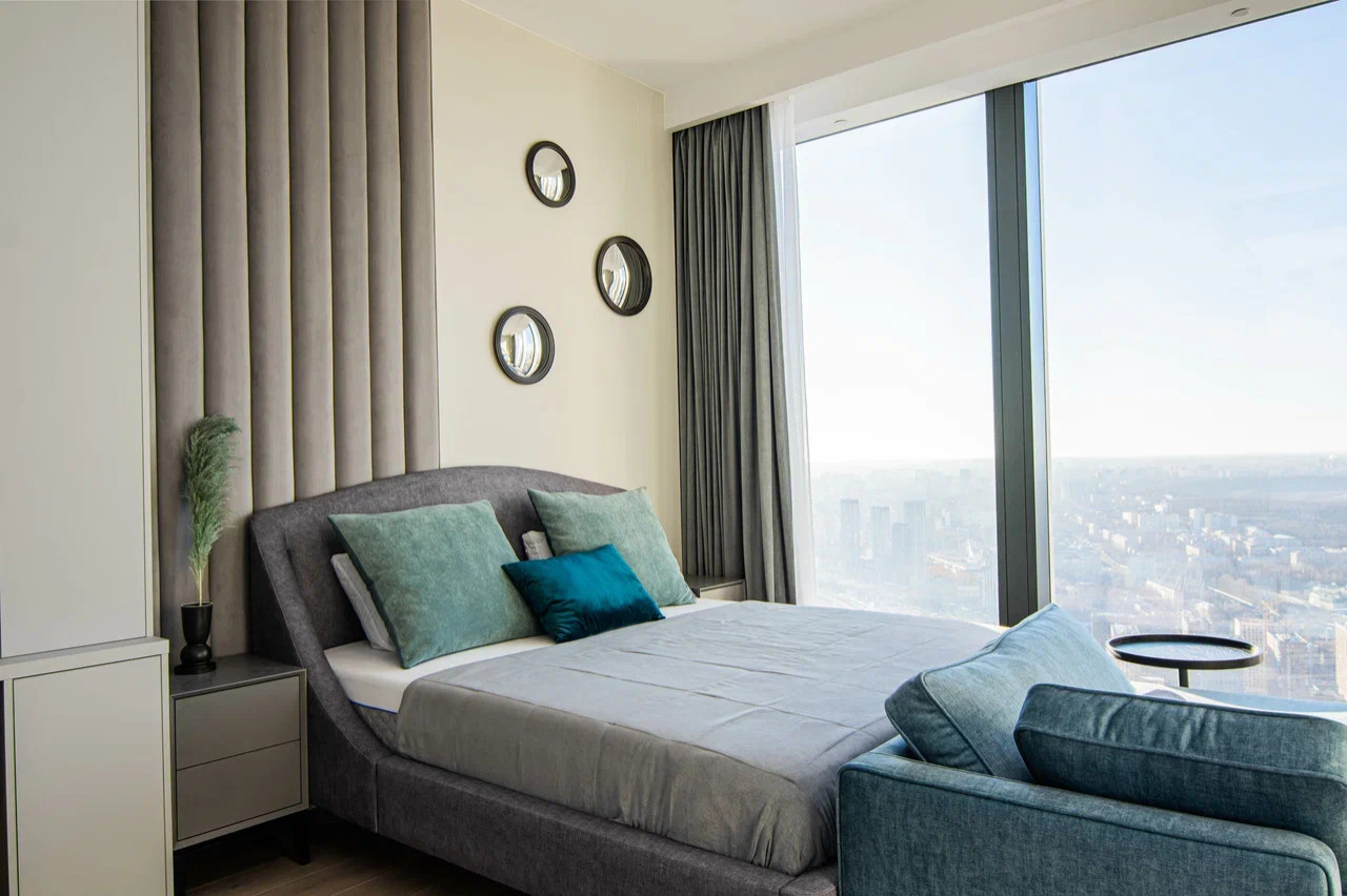 Дизайн интерьера апартаментов в Neva Towers, Москва-Сити (40 м2)