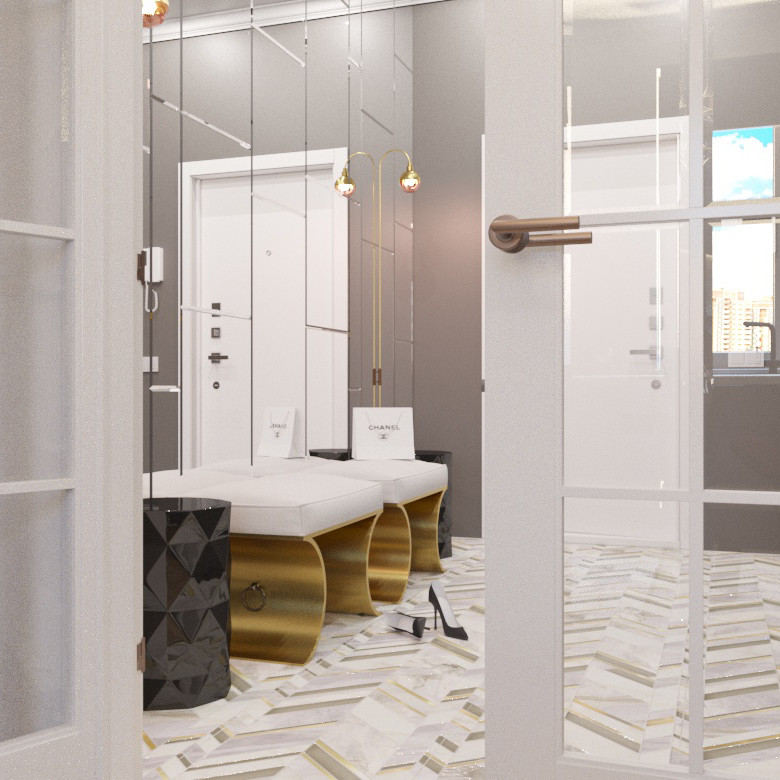 Студия в современном классическом стиле