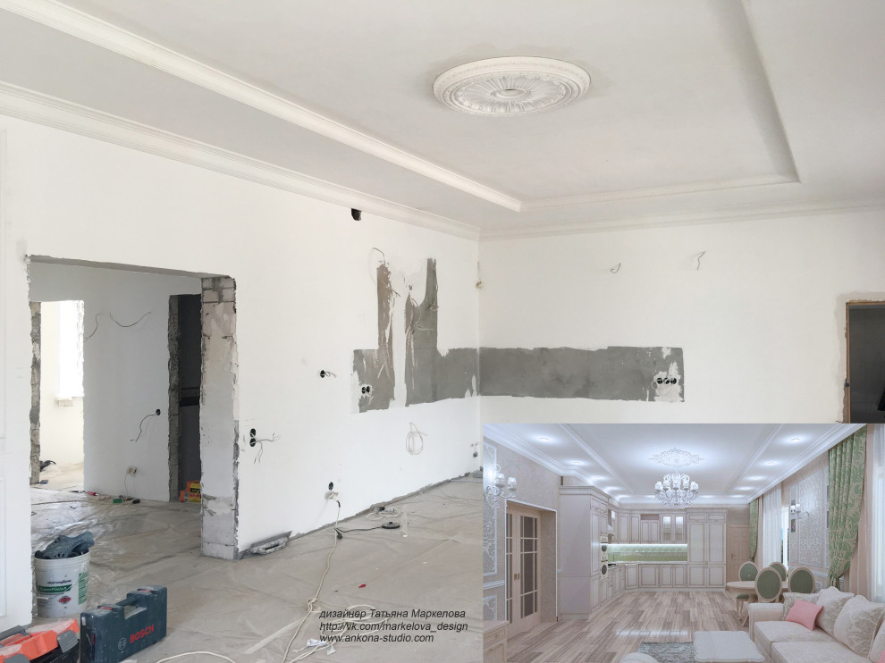 Фото текущего ремонта, дом 250 кв.м., 2019г.