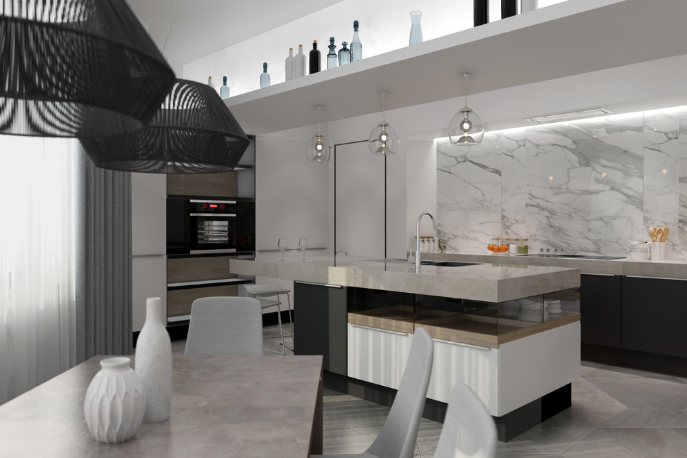 Дизайн-проект трехкомнатной квартиры в современном стиле г.Иркутск