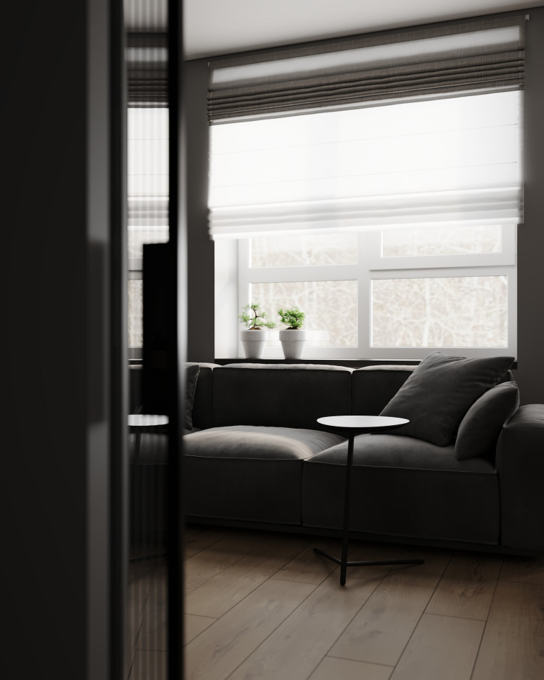 Обложка проекта: Кухня-гостиная (ЖК "Илмари", трехкомнатная квартира, Пенза)