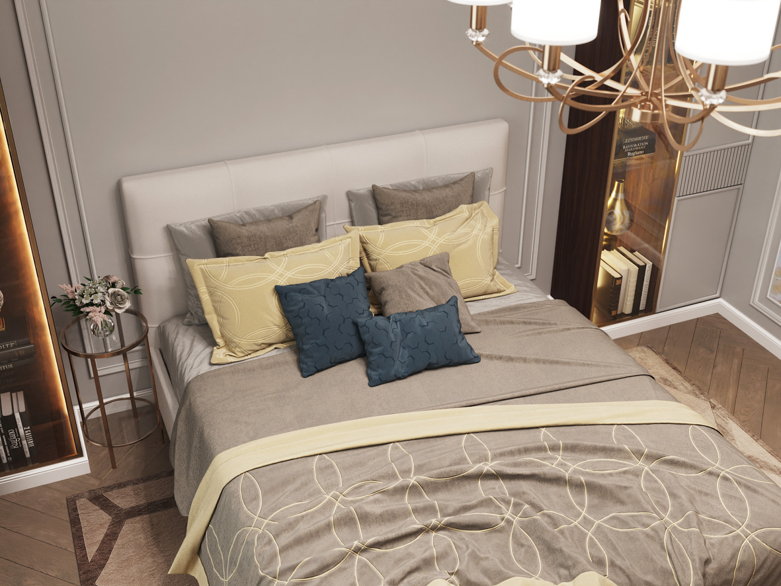 "Зазеркалье", дизайн 2комнатной квартиры 66 м2