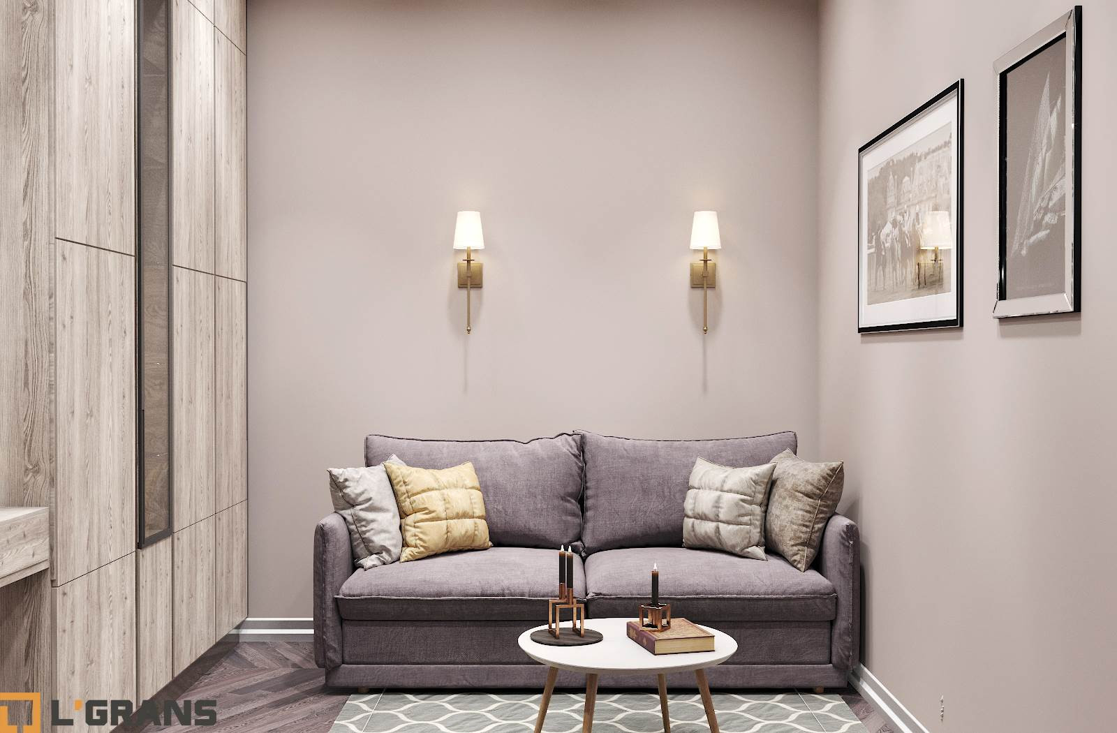 Дизайн проект интерьера квартиры в ЖК Гродеков