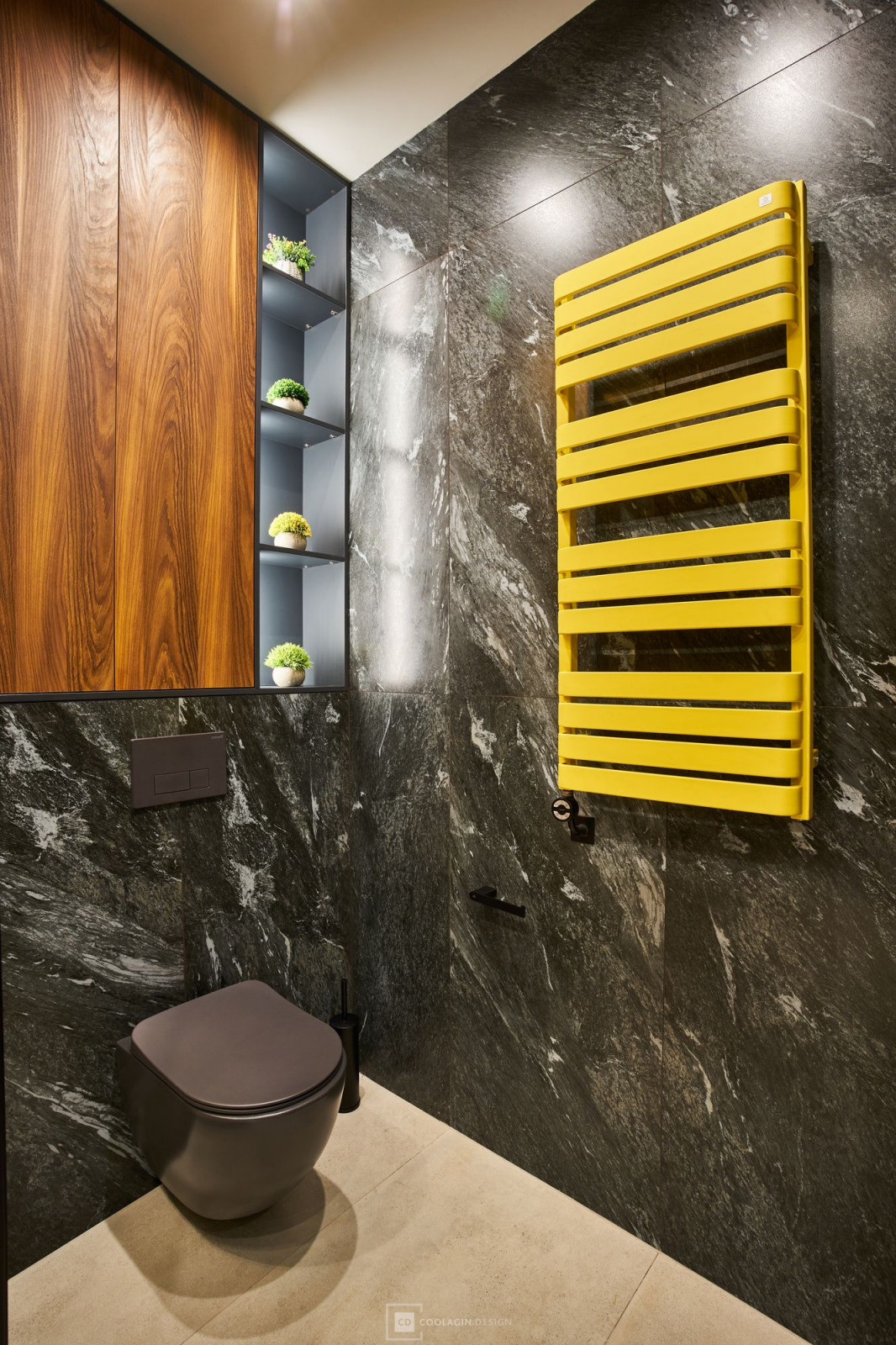 Стильный интерьер с жёлтыми акцентами