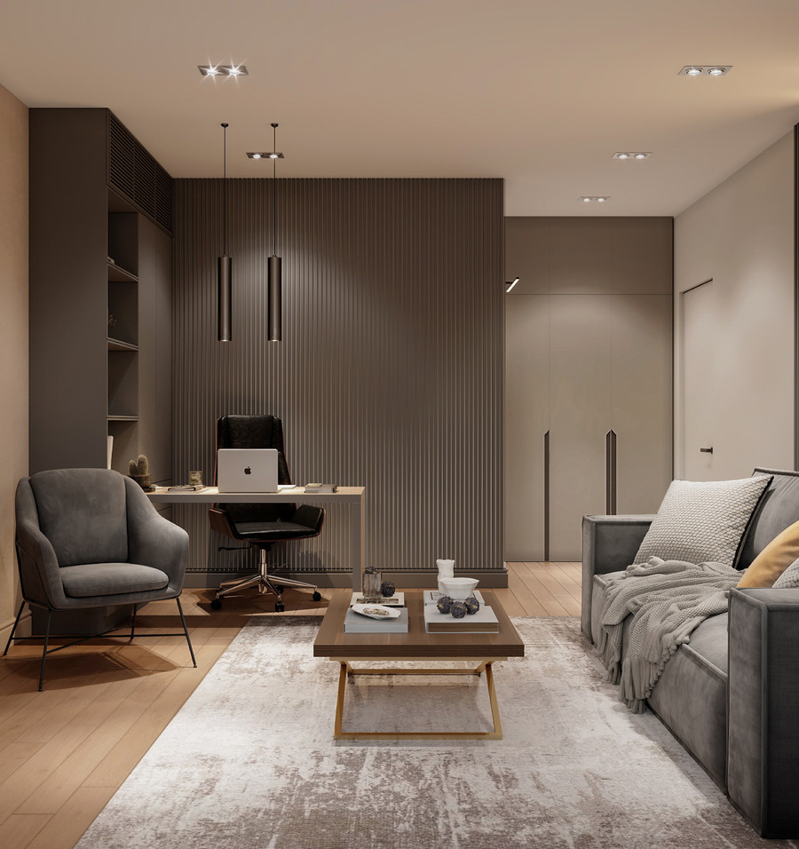 Дизайн-проект трехкомнатной квартиры в современном стиле