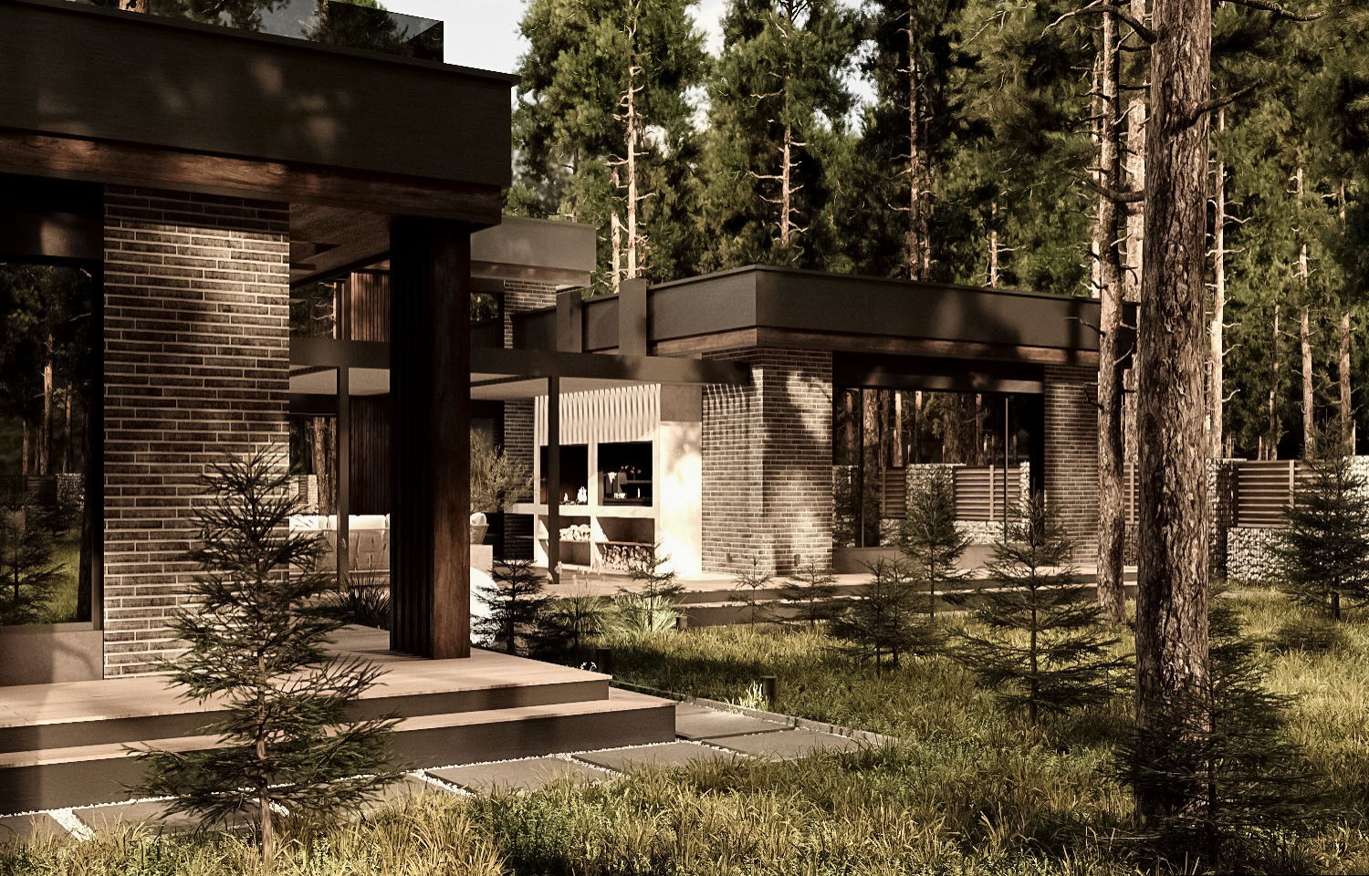 Фасады частного дома в Санкт-Петербурге