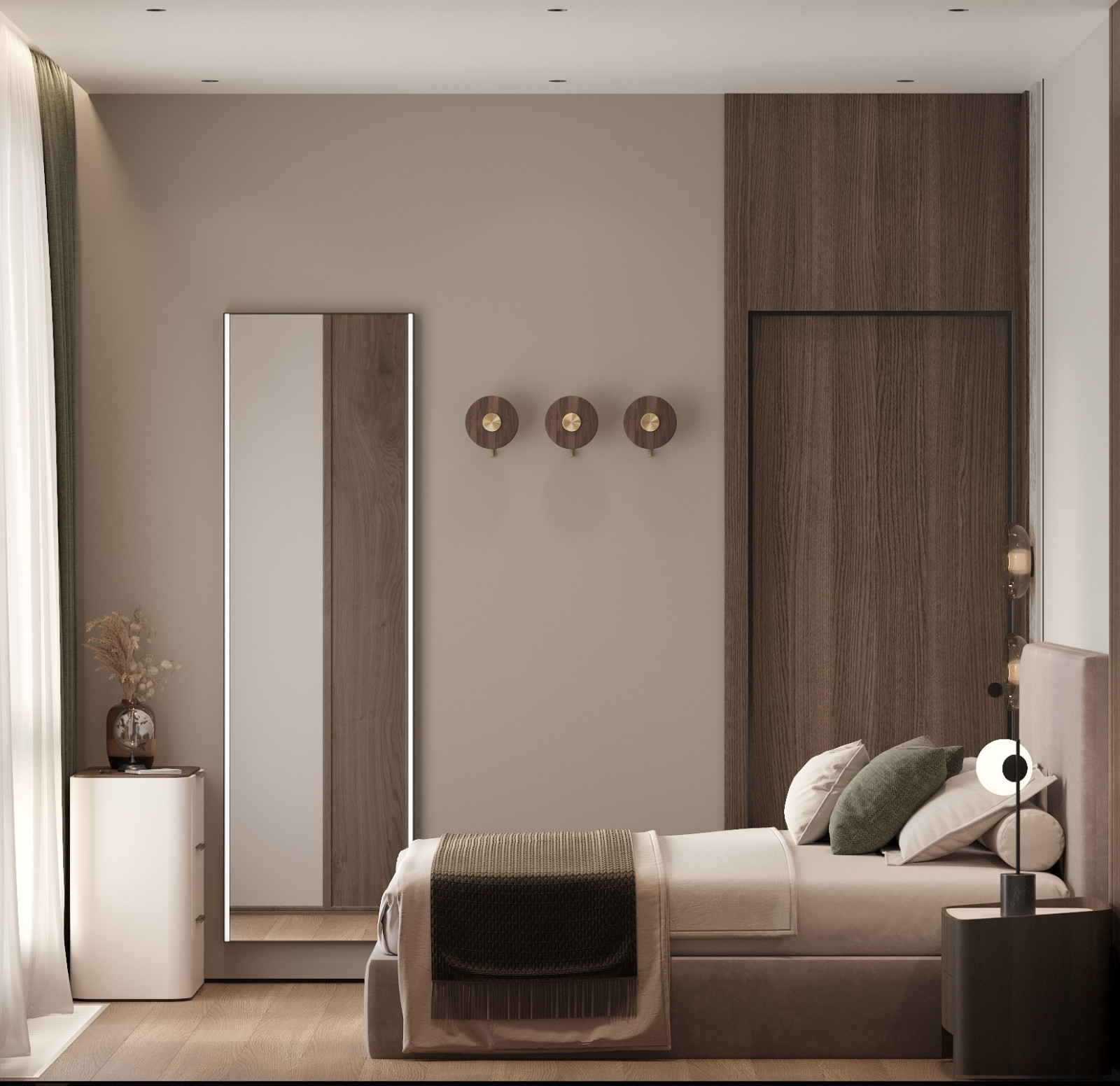 Интерьер видовой квартиры с террасой