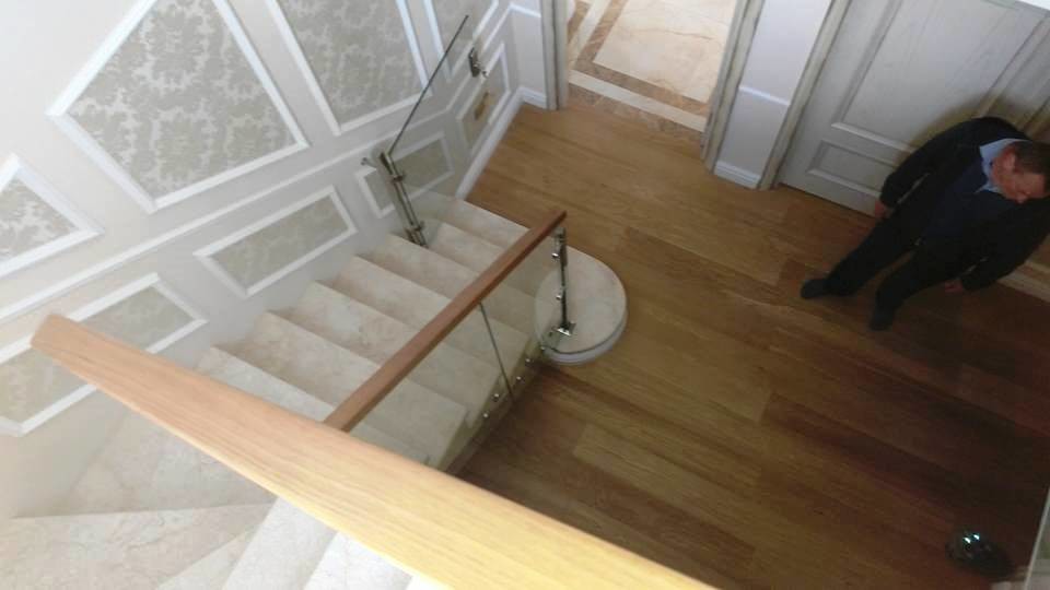 Самонесущие ограждения из стекла Маршаг