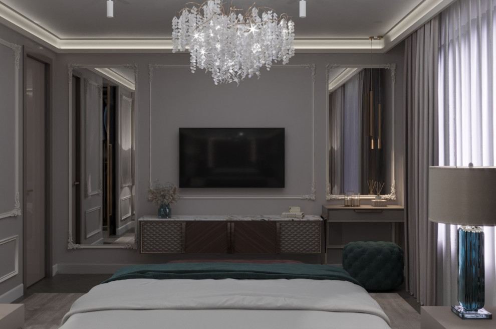 Спальня с гардеробной