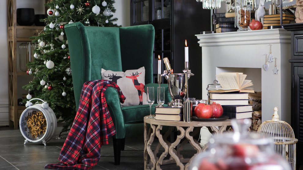 Новогодний интерьер гостиной