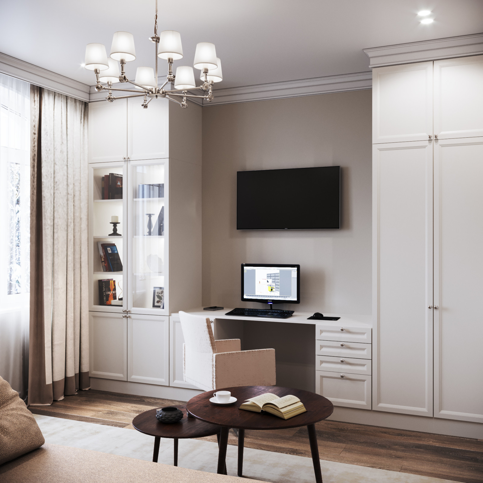 Дизайн интерьера трёхкомнатной квартиры, г. Рыбинск