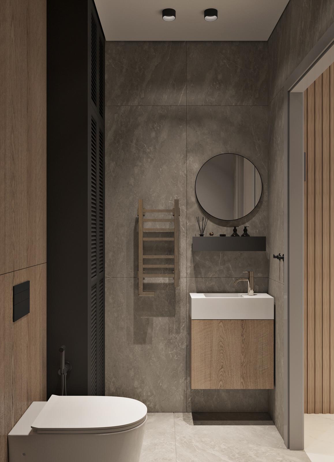 Дизайн трёхкомнатной квартиры  97 м2