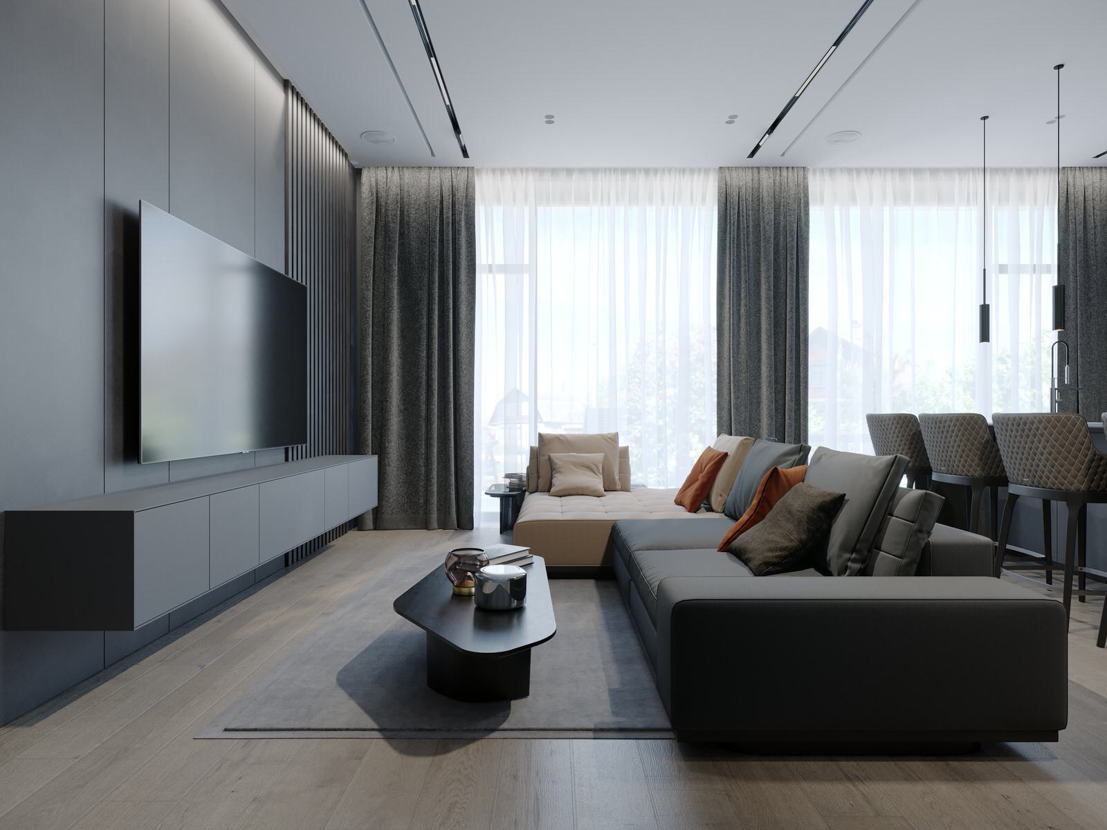 Обложка проекта: Проект оформления интерьера частного дома 200 кв.м.