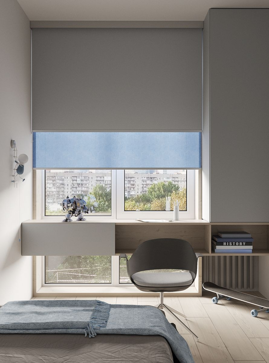 Подборка оформления окон системами blackout Wood and Washi