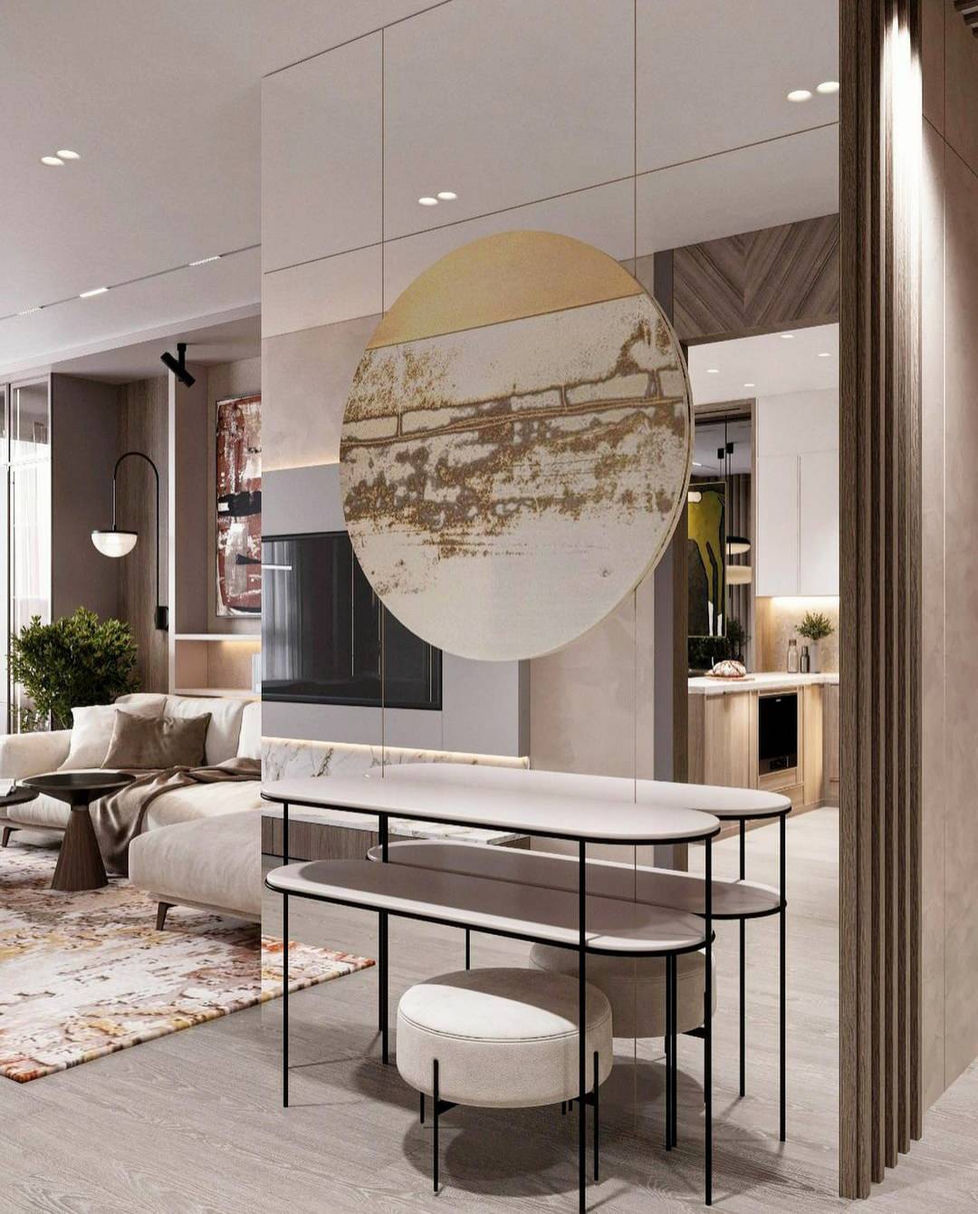 Обложка проекта: Квартира в Москве в бежевых тонах