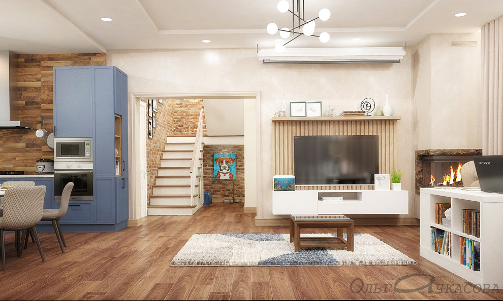 Уютный дом для молодой семьи с двумя детьми (1 этаж)