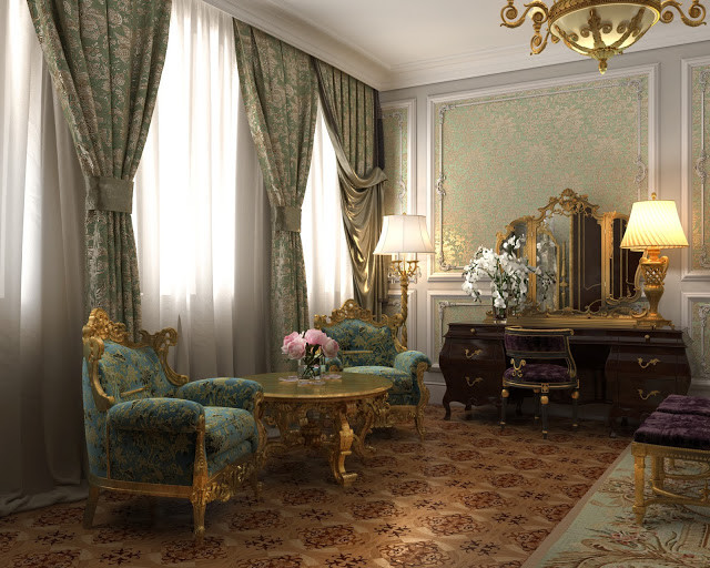 Interior design of Lux apartments of the Bariatinsky Palace