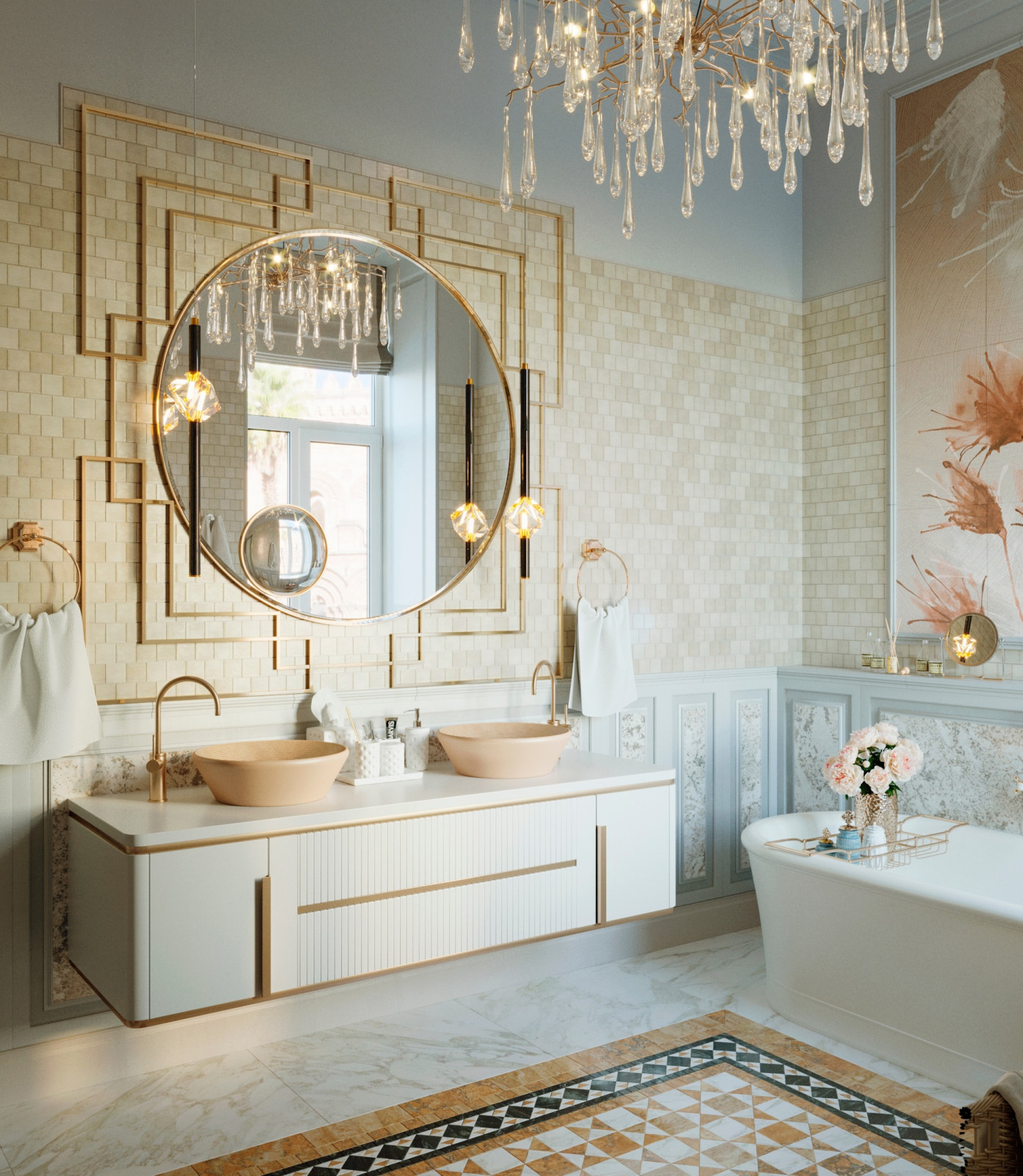 Обложка проекта: Ванная комната в Викторианском стиле.