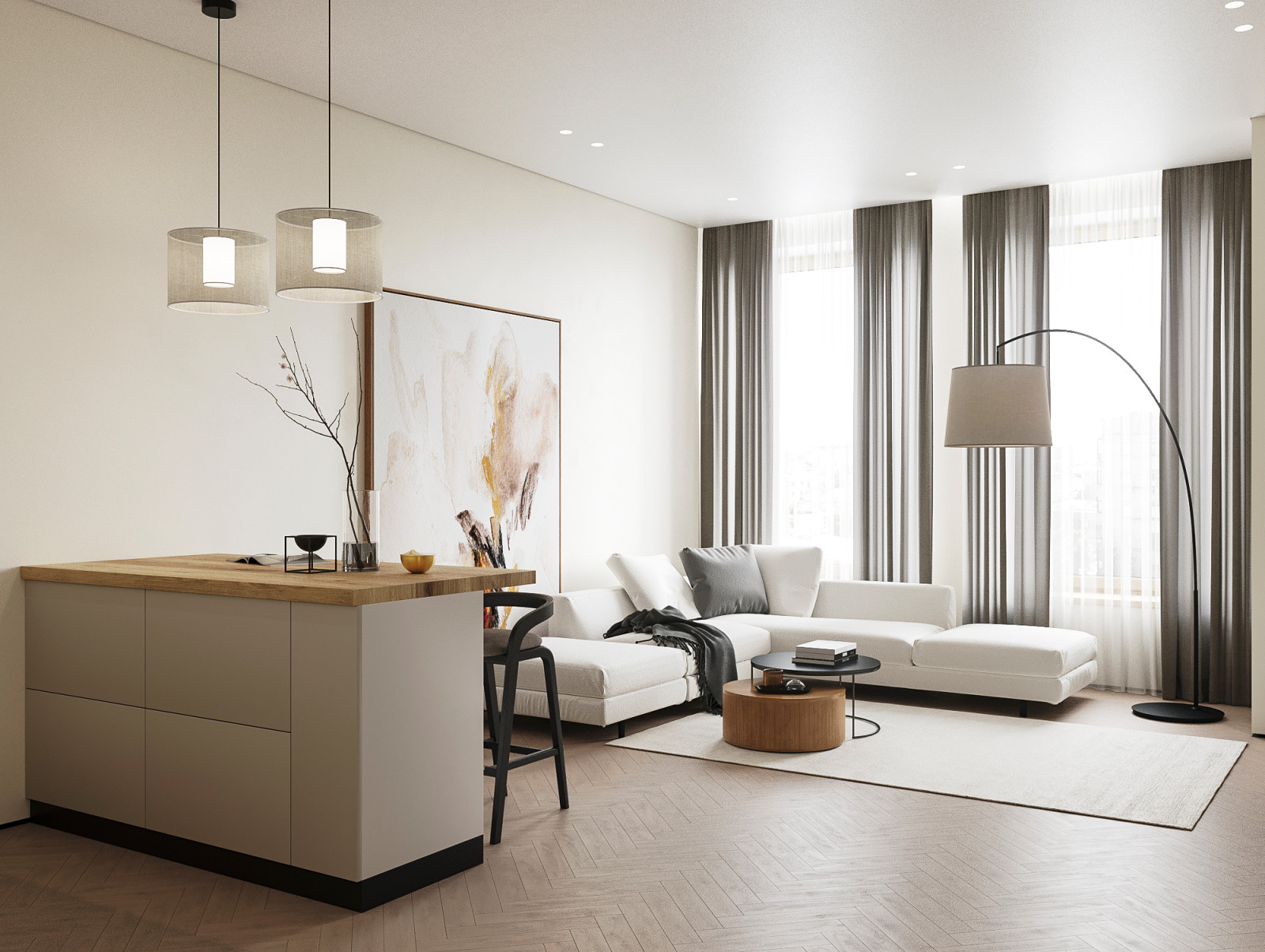 "Elegance", проект квартиры 60 кв. метров