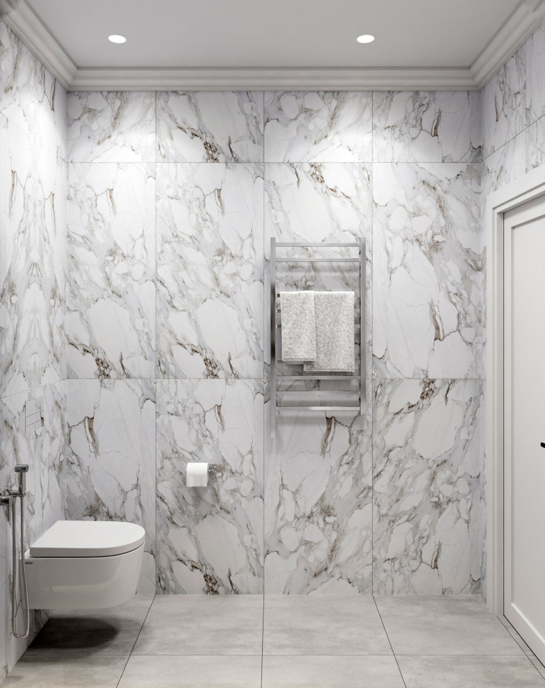 Лаконичная ванная в неоклассическом стиле