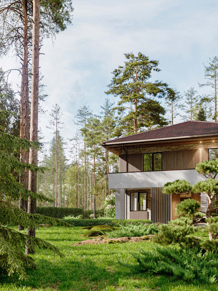 Двухэтажный дом с террасой «Углич»