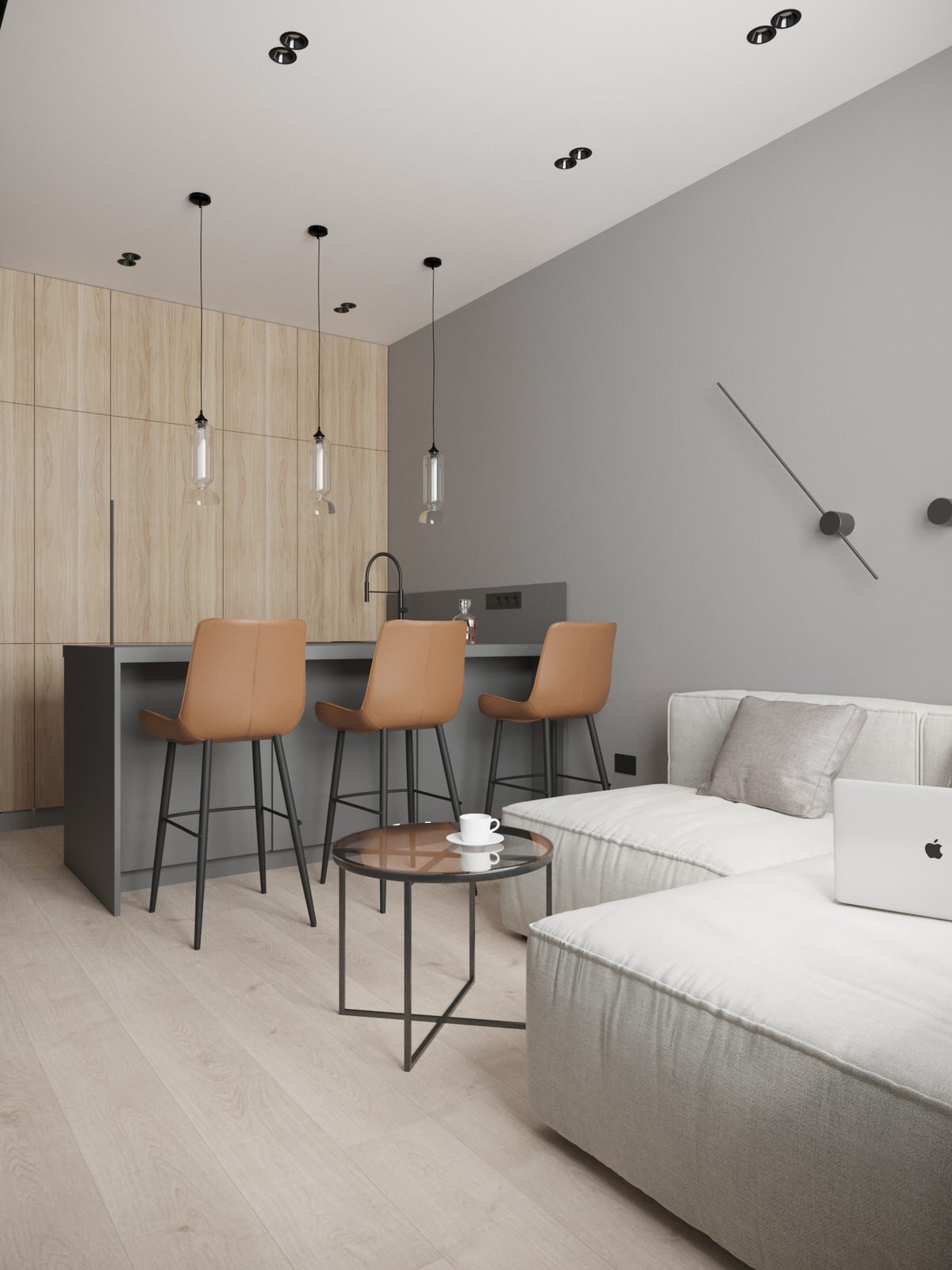 Обложка проекта: Квартира холостяка в ЖК "Селигер сити" г. Москва