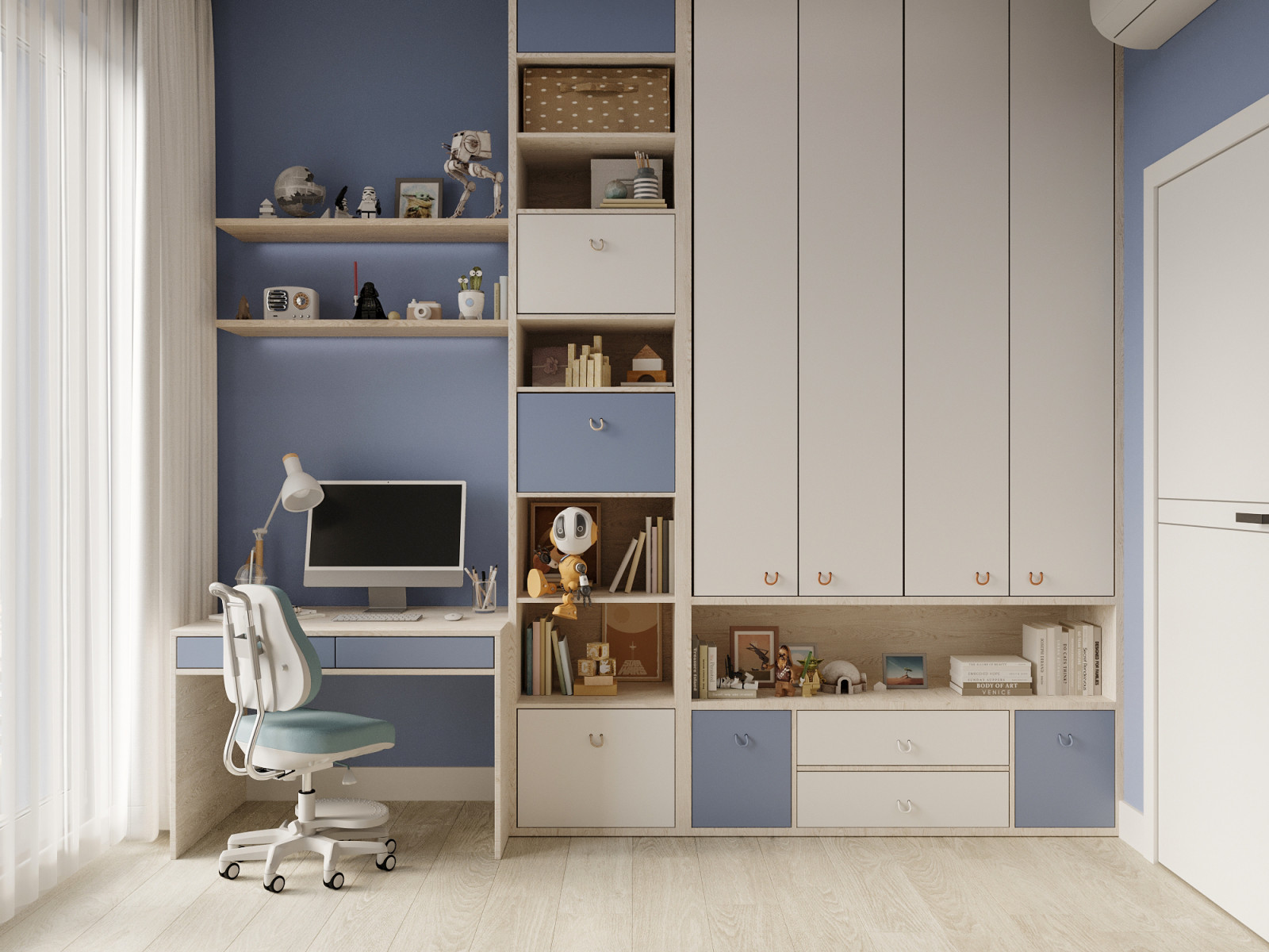 Современная квартира для семьи с двумя детьми