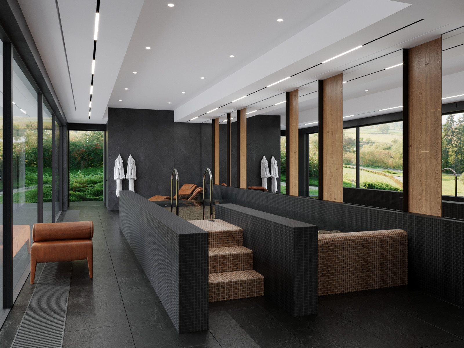 Обложка проекта: Проект бассейна в загородной резиденции