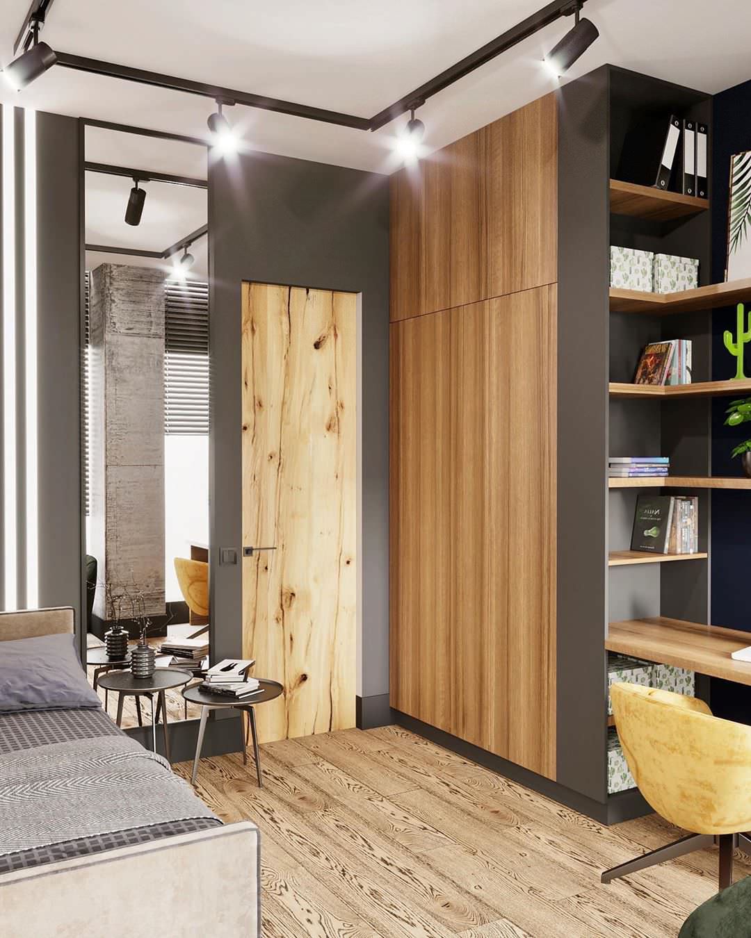 Дизайн-проект детской в стиле лофт в ЖК ‘Небесный’