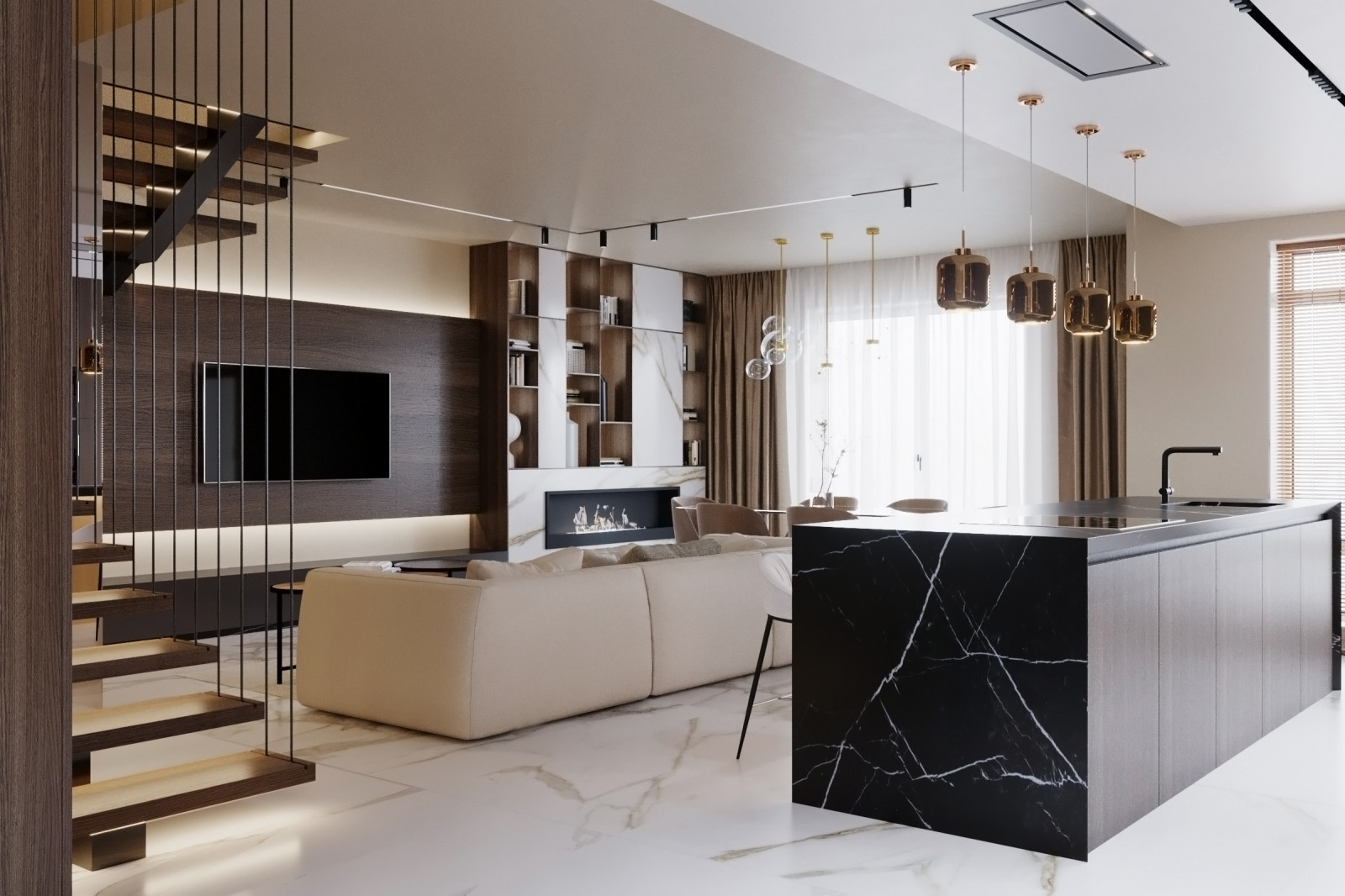 Кухня-гостиная