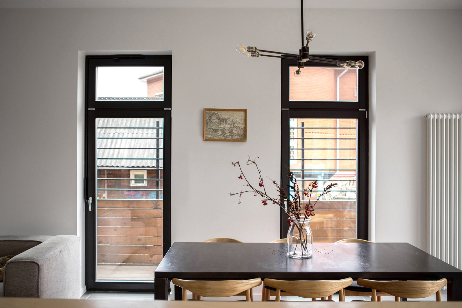 Столовая. Вид в сторону южной границы участка