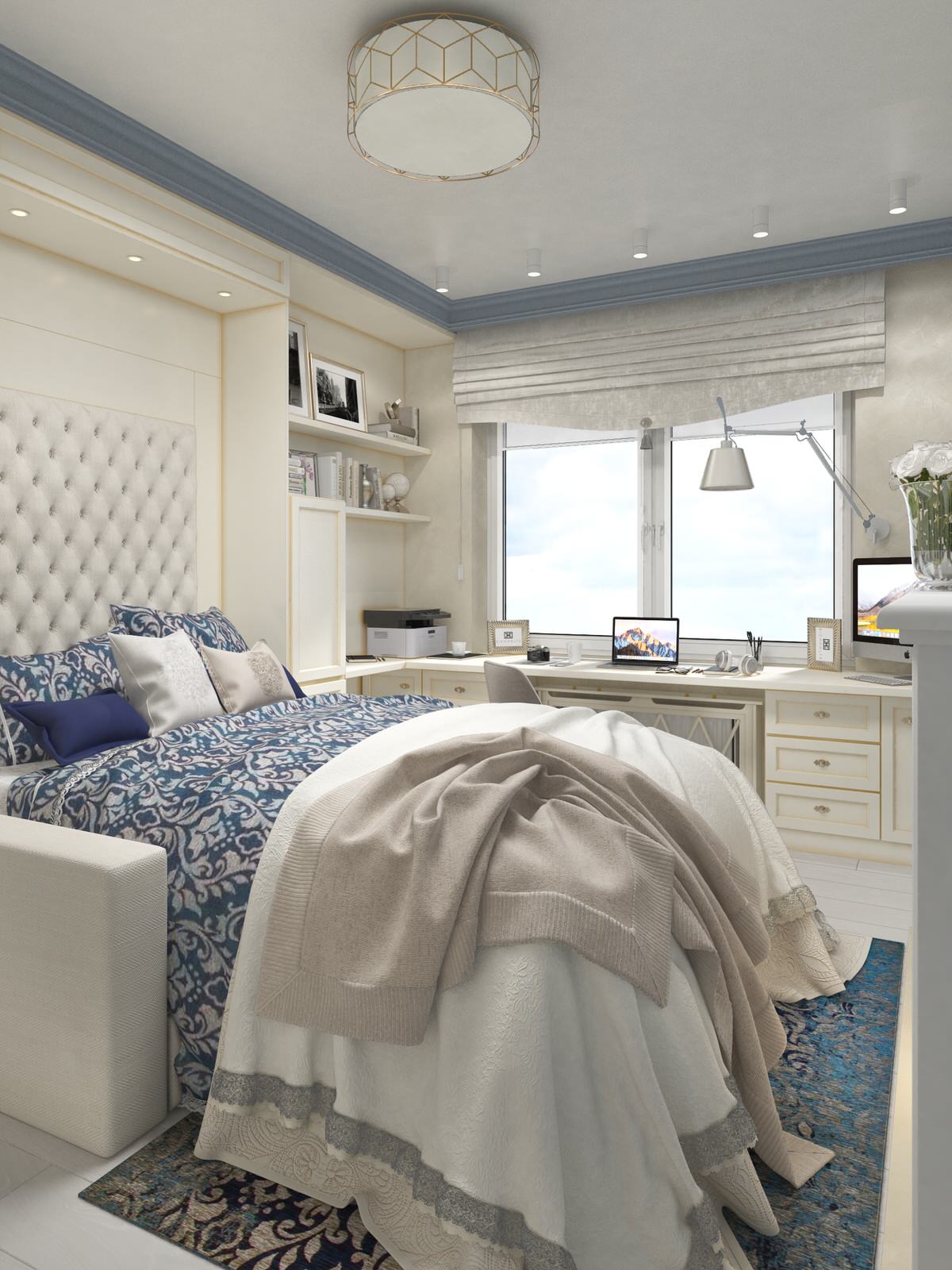 Обложка проекта: Кабинет для папы - спальня для для дочери