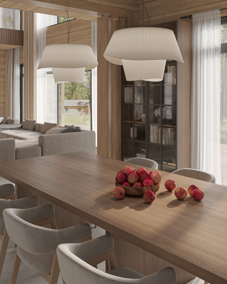 Загородный дом из клееного бруса