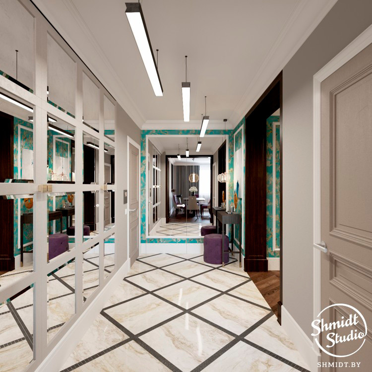 Проект "Яркий" в стиле Ardeco, Минск, 120 м.кв